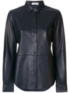 Closed Seam Detail Shirt Jacket - Blue