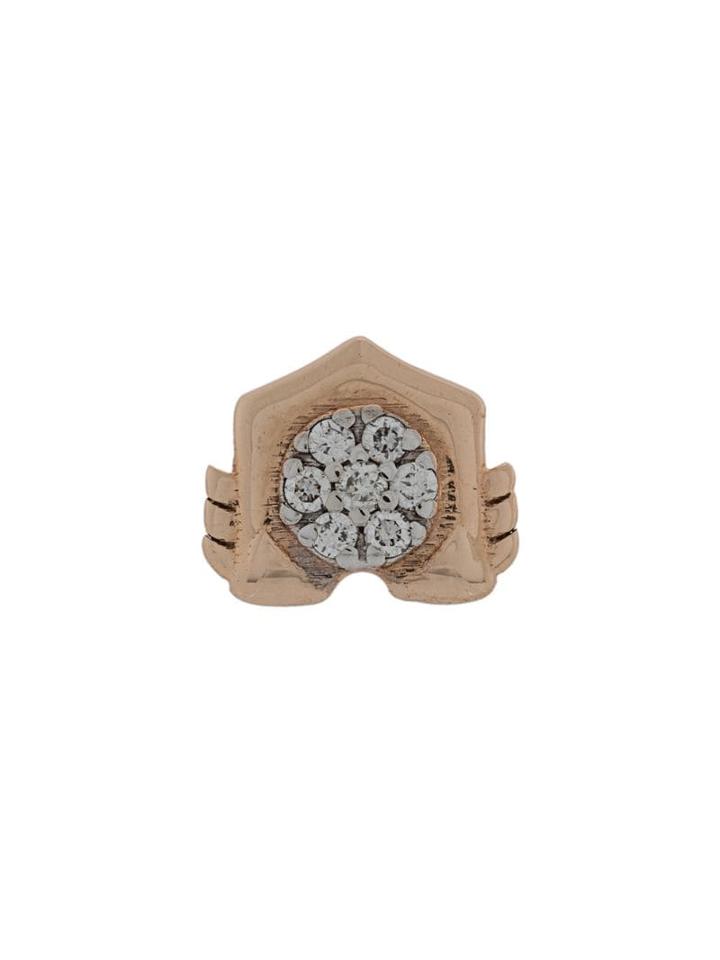 Kismet By Milka 14kt Rose Gold Leo Diamond Stud Earring