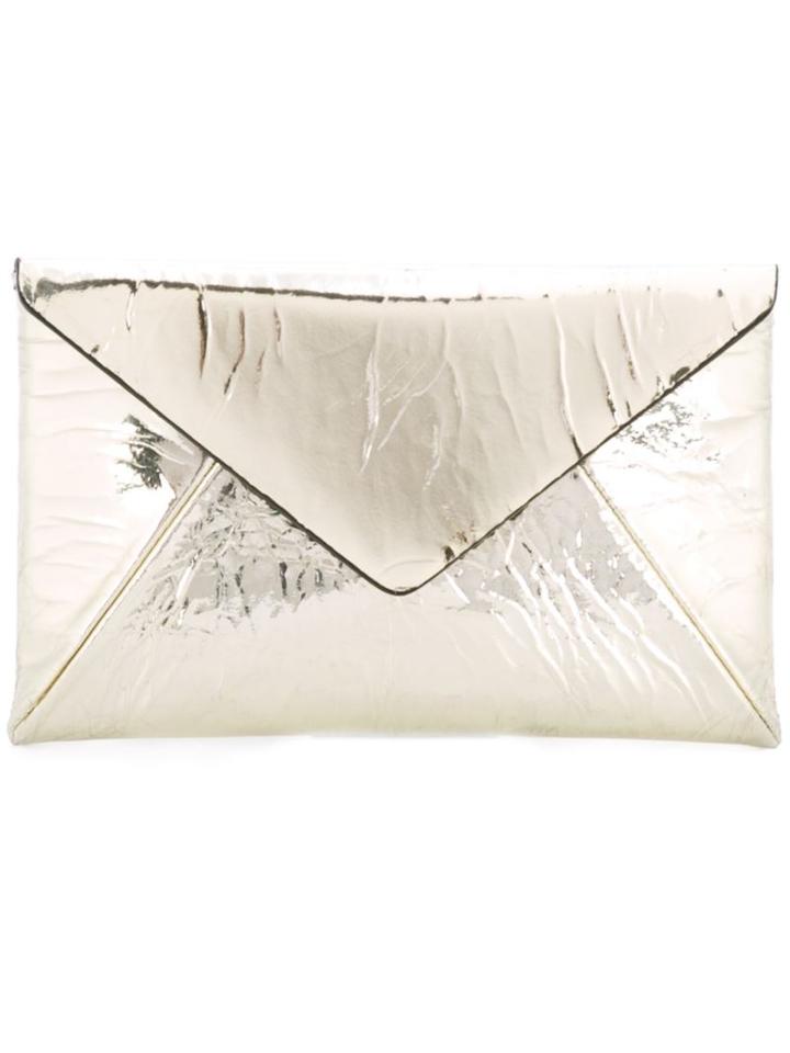 Maison Margiela Mirror Effect Clutch, Women's, Grey
