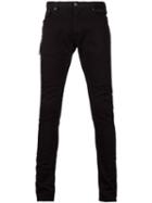 Mr. Completely 'mr. C Wembly' Skinny Jeans, Size: 36, Black, Cotton/polyurethane/buffalo Leather