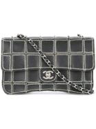 Chanel Vintage Panelled Chain Shoulder Bag - Black