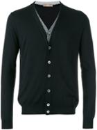 Cruciani - V-neck Cardigan - Men - Silk/cashmere - 50, Black, Silk/cashmere