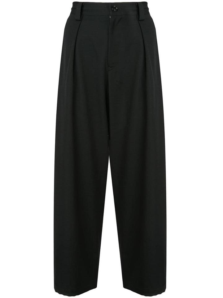 Y's Tapered Peg Trousers - Black