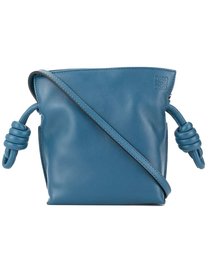 Loewe Mini Flamenco Knot Bag - Blue