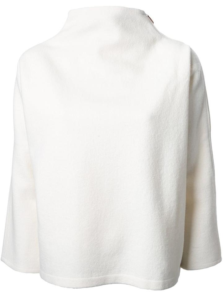 Nehera High Neck Jumper, Women's, Size: 36, White, Polyamide/wool