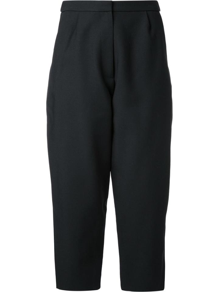 Studio Nicholson Loose-fit Cropped Trousers - Black