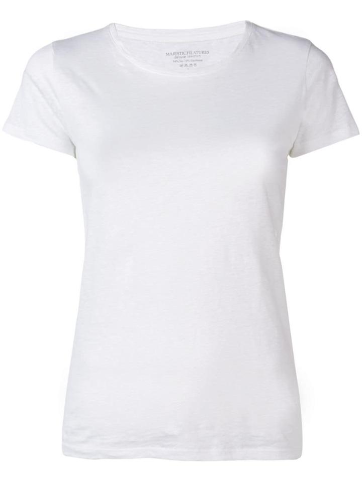 Majestic Filatures Casual Round Neck T-shirt - White