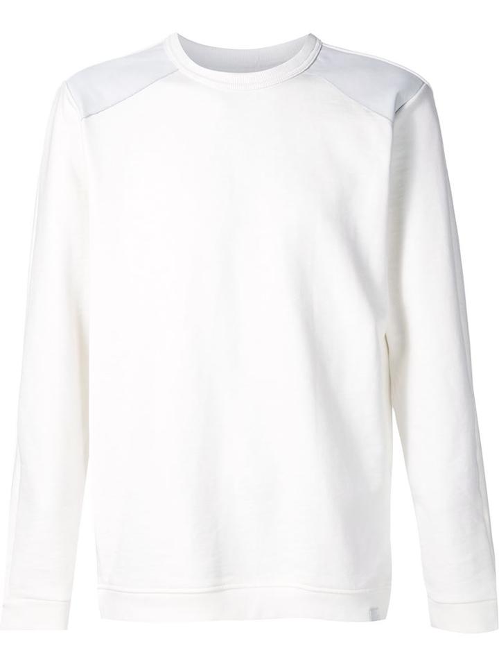 G-star Contrast Panel Sweatshirt, Men's, Size: Medium, White, Cotton