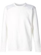 G-star Contrast Panel Sweatshirt, Men's, Size: Medium, White, Cotton