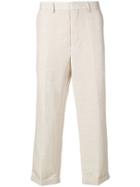 Jacquemus Cropped Fold-up Trousers - Neutrals
