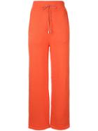 Christian Dada High-waisted Knitted Trousers - Yellow & Orange