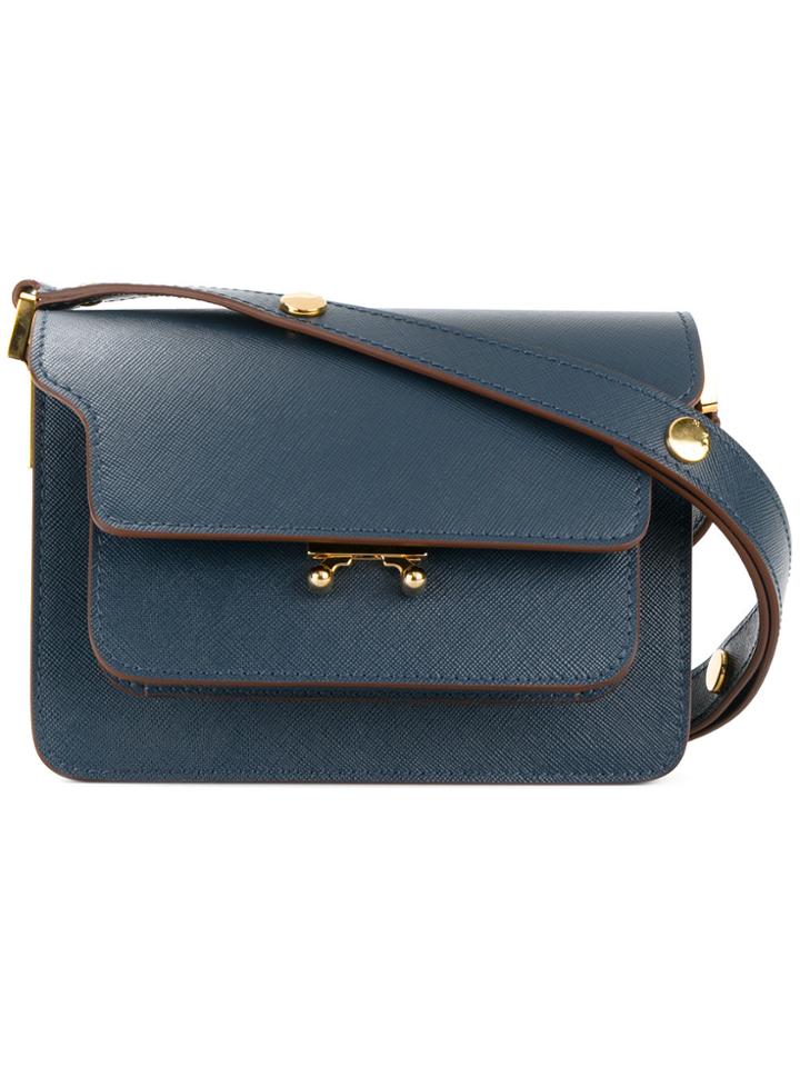Marni Small Trunk Shoulder Bag - Blue