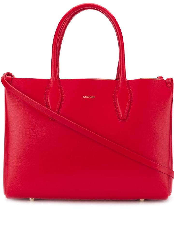 Lanvin Medium Tote Bag - Red