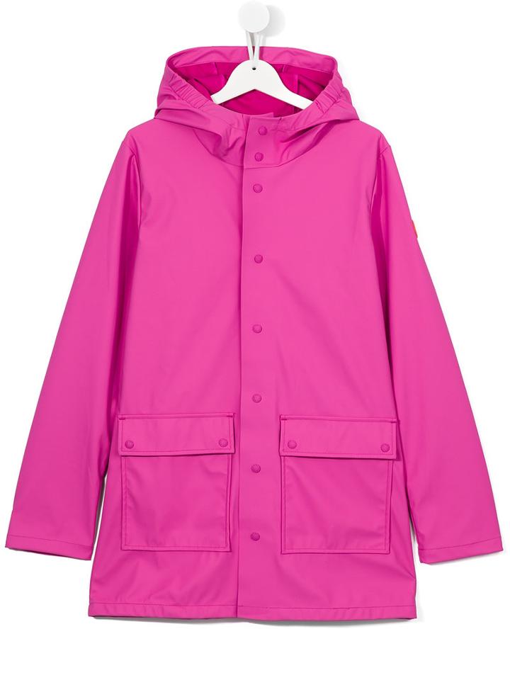 Save The Duck Kids Hooded Coat, Girl's, Size: 14 Yrs, Pink/purple