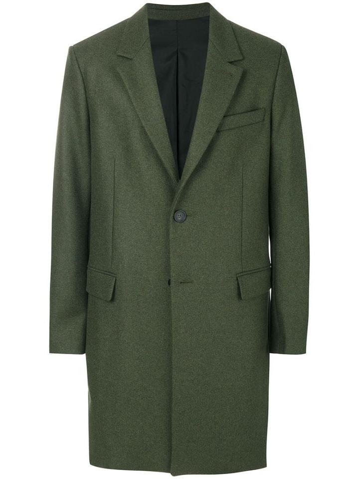 Ami Paris Two Button Coat - Green