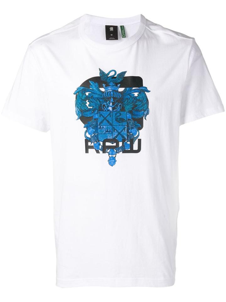 G-star Raw Research Crest Logo T-shirt - White