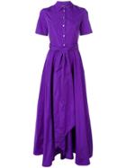 P.a.r.o.s.h. Belted Shirt Dress - Purple