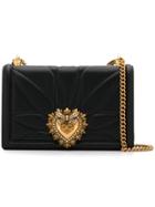 Dolce & Gabbana Large Devotion Crossbody Bag - Black