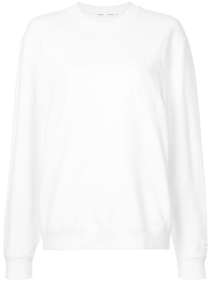 Proenza Schouler Pswl Oversized Sweatshirt - White