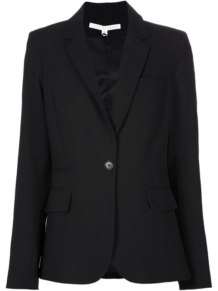 Veronica Beard Blazer Jacket, Women's, Size: 6, Black, Spandex/elastane/wool