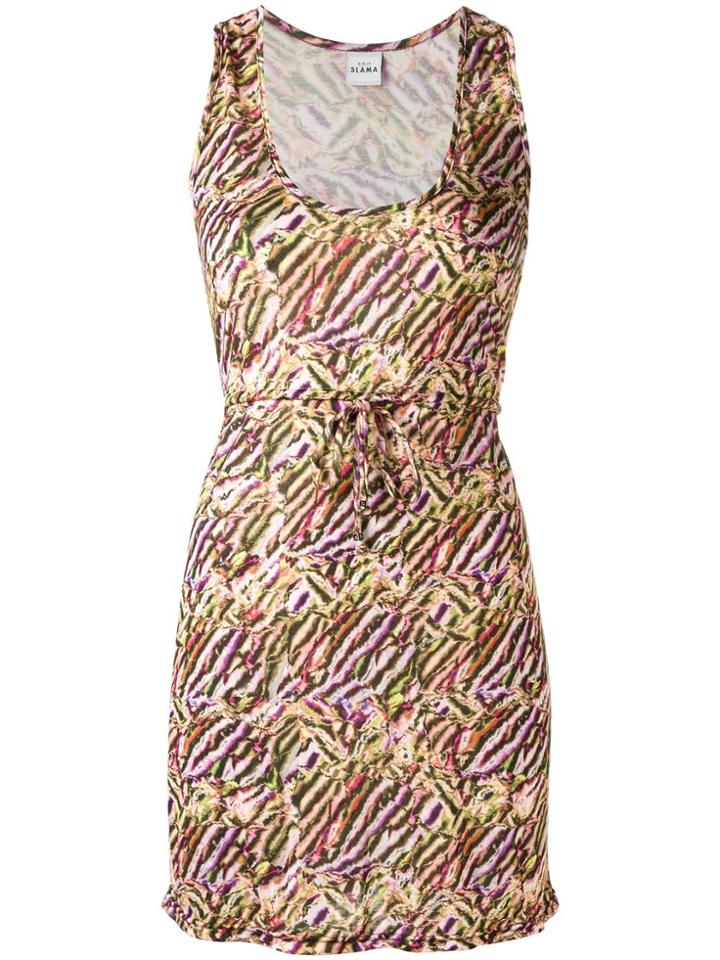 Amir Slama Printed Beach Dress - Multicolour