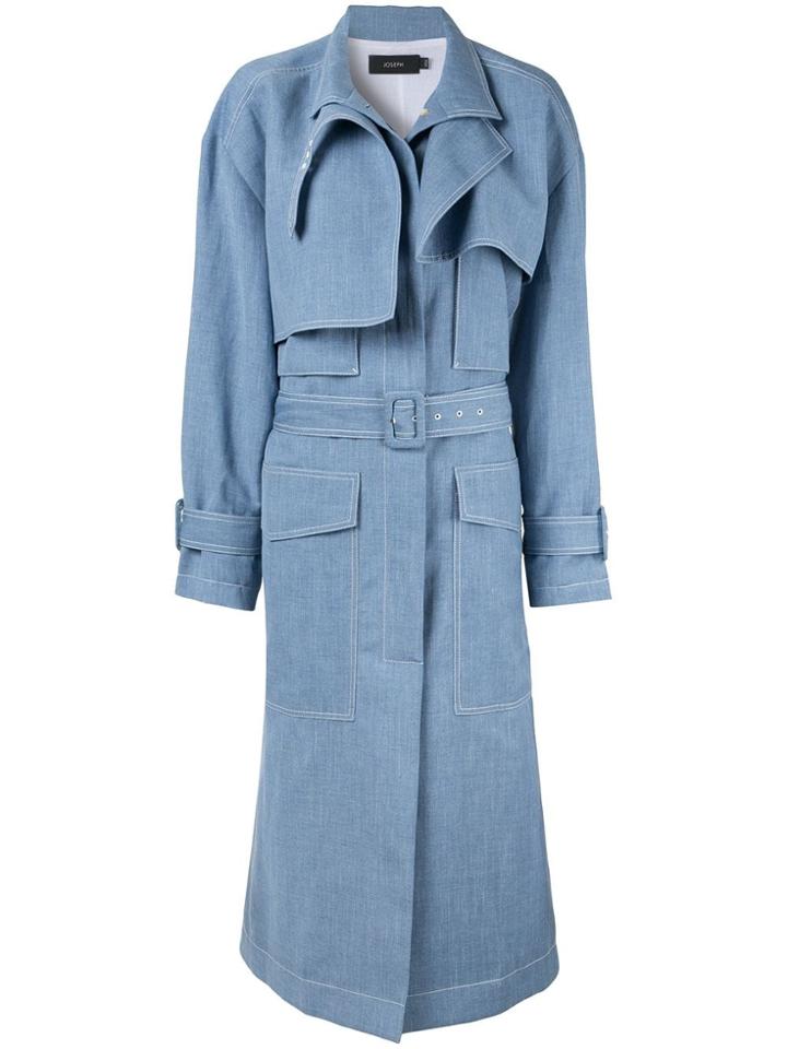 Joseph Structured Trench Coat - Blue