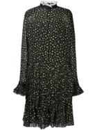 Philosophy Di Lorenzo Serafini Rose Print Midi Dress - Black