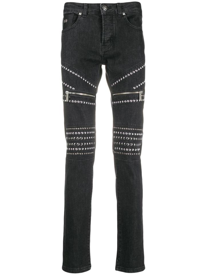John Richmond Studded Skinny Jeans - Black