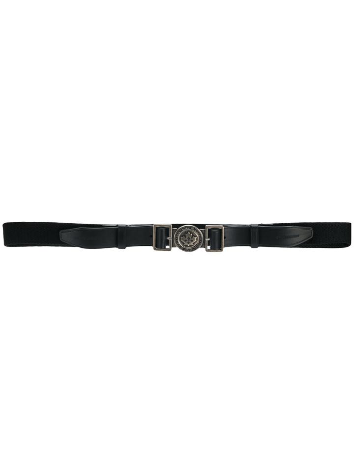 Dsquared2 Leaf Buckle Hip Belt - Black