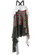 Ssheena Cold-shoulder Layered Dress - Multicolour