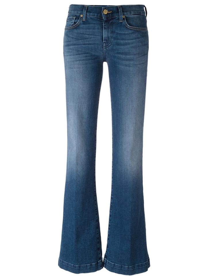 7 For All Mankind Flared Jeans - Blue