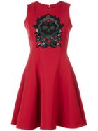 Philipp Plein Embellished Skull Flared Shift Dress