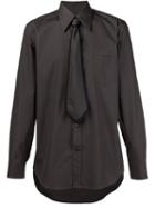 Marc Jacobs Tie Appliqué Shirt, Men's, Size: 48, Brown, Cotton