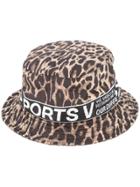 Ports V Leopard Print Sun Hat - Multicolour