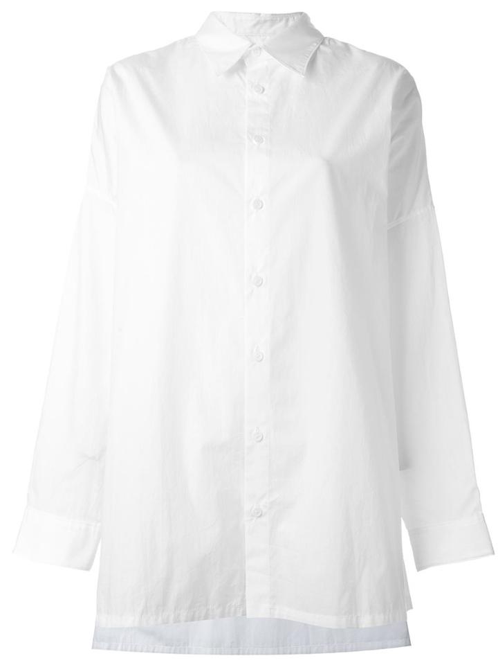 Y's Oversize Shirt, Size: 2, White, Cotton