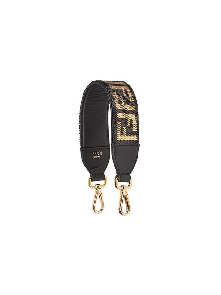 Fendi Mini Strap You Chainmail-embellished Bag Strap - Black