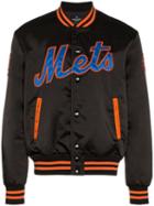 Marcelo Burlon County Of Milan Ny Mets Varsity Jacket - Black