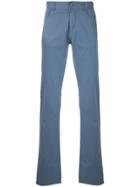 Canali Boot Cut Trousers - Blue