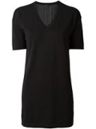 Ann Demeulemeester V Neck Knit Top, Women's, Size: 36, Black, Silk/cotton/cashmere