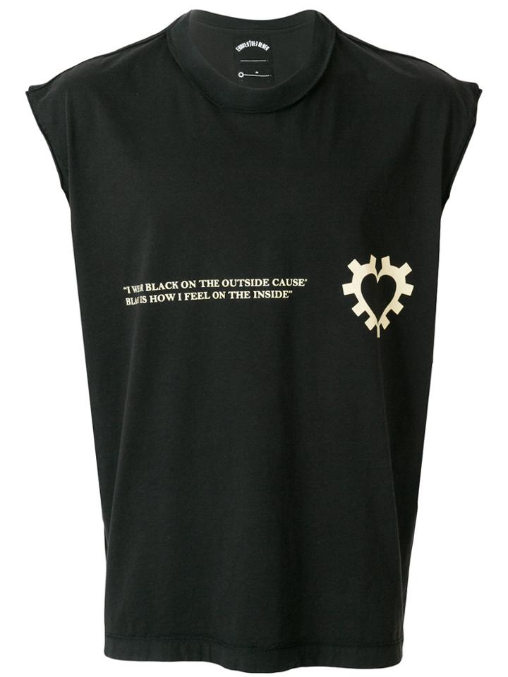 Mr. Completely Logo Print Vest - Black