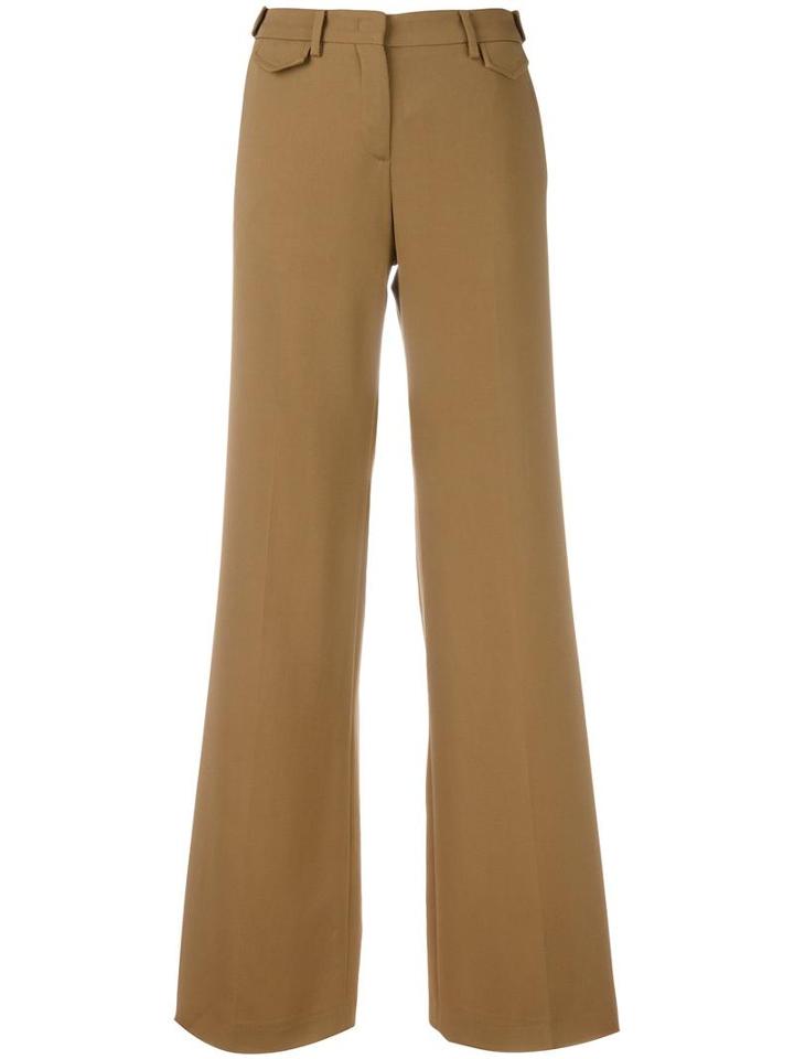 No21 Welt Pocket Palazzo Pants, Women's, Size: 42, Nude/neutrals, Viscose/spandex/elastane