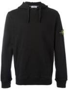 Stone Island - Drawstring Hoodie - Men - Cotton - M, Black, Cotton