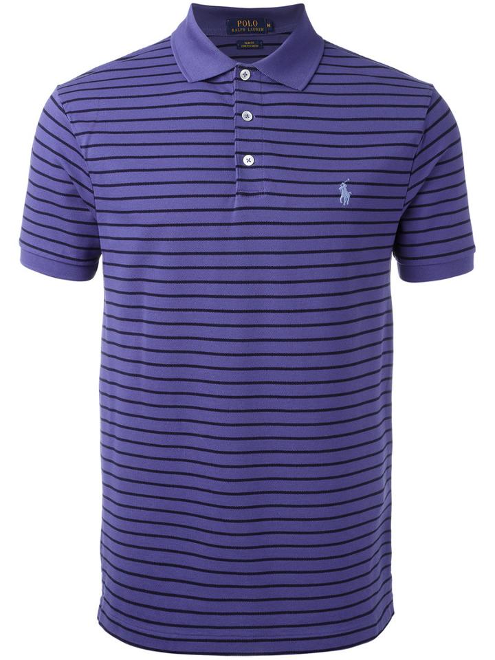 Polo Ralph Lauren Striped Polo Shirt, Men's, Size: Xl, Blue, Cotton/spandex/elastane