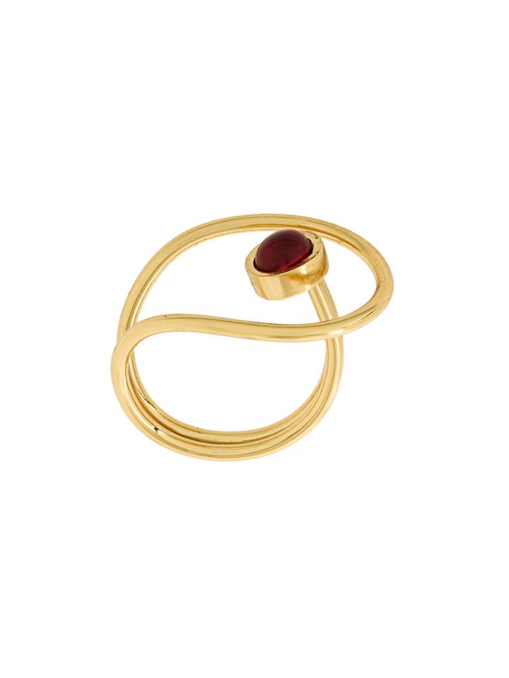 Paula Mendoza Arco Iii Ring - Metallic