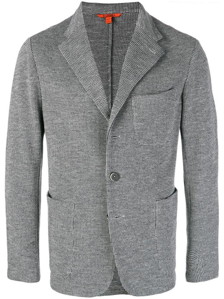 Barena Patterned Blazer - Grey