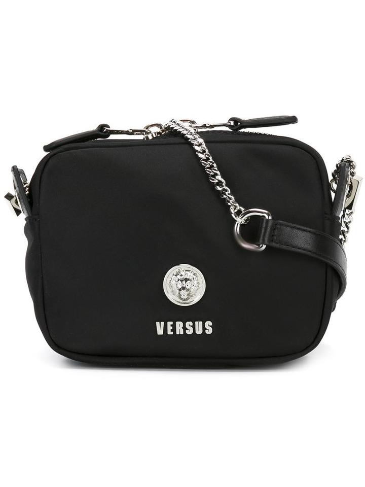 Versus Mini Chained Crossbody Bag, Women's, Black