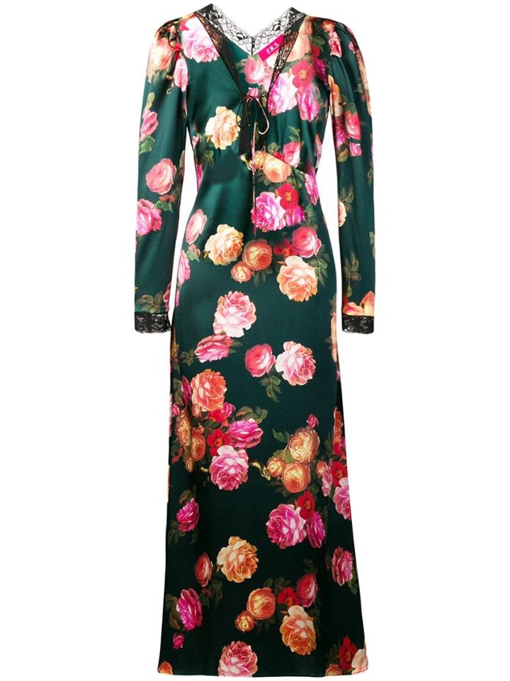 F.r.s For Restless Sleepers Floral Print Maxi Dress - Green