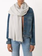 Denis Colomb - Frayed Scarf - Women - Cashmere - One Size, Nude/neutrals, Cashmere