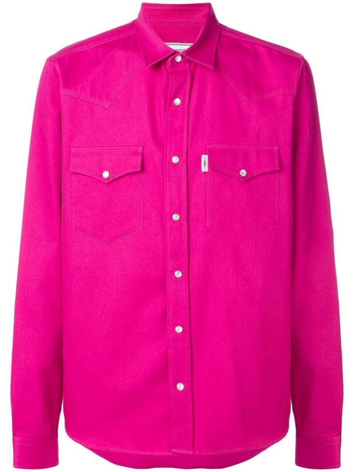 Ami Alexandre Mattiussi Press Button Ami Fit Shirt - Pink