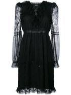 Just Cavalli Layered Mesh Dress - Black